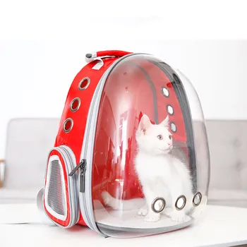 

Portable Small Pet Carrier Bag Breathable Holes Outdoor Travel Hiking Cat Dog Kitten Puppy Backpack Carrying Cage Cave Box