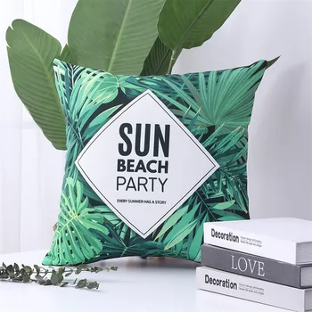 

Summer Printed Pillowcases Home Imitation Linen Bolster Waterproof Bedside Living Room Colorful Pillow Case Hot Sale 2020