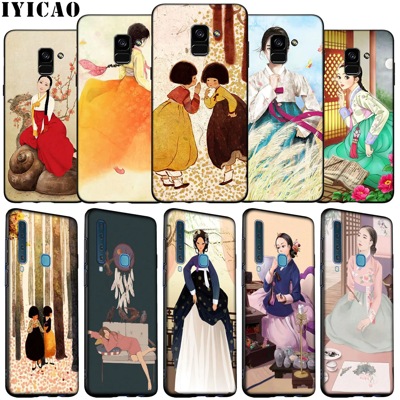 IYICAO корейский Inbetweening Девушка Мягкий силиконовый чехол для телефона samsung Galaxy J8 J7 Duo