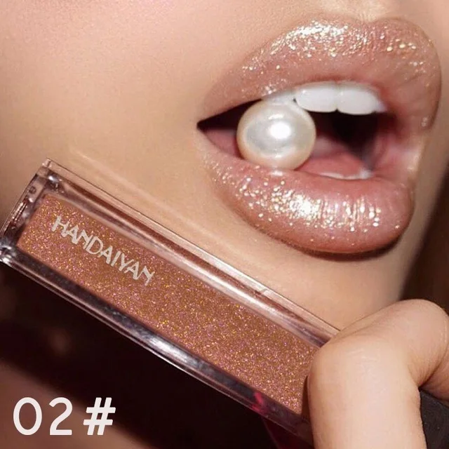 Nude Glitter Lip Gloss Lips Makeup Matte Liquid Lipstick Waterproof Cosmetics Shimmer Metallic Lipgloss Shine Glosses cosmetics |