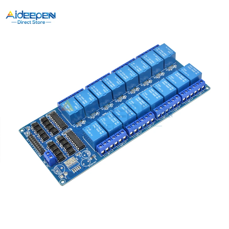 DC 5V 12V 16 Channel Relay Module Board with Optocoupler Protection LM2576 Power PIC AVR MCU DSP ARM For Arduino Smart Home |