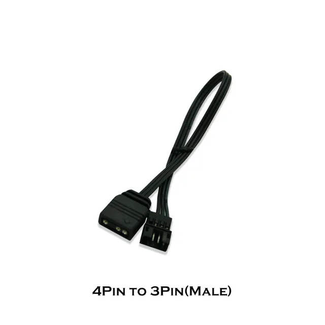 Fan Controller Adapter cable, Small 6pin to 5V ARGB 3PIN For Fan Controller for 5V Lighting 4Pin to 3Pin(Male)