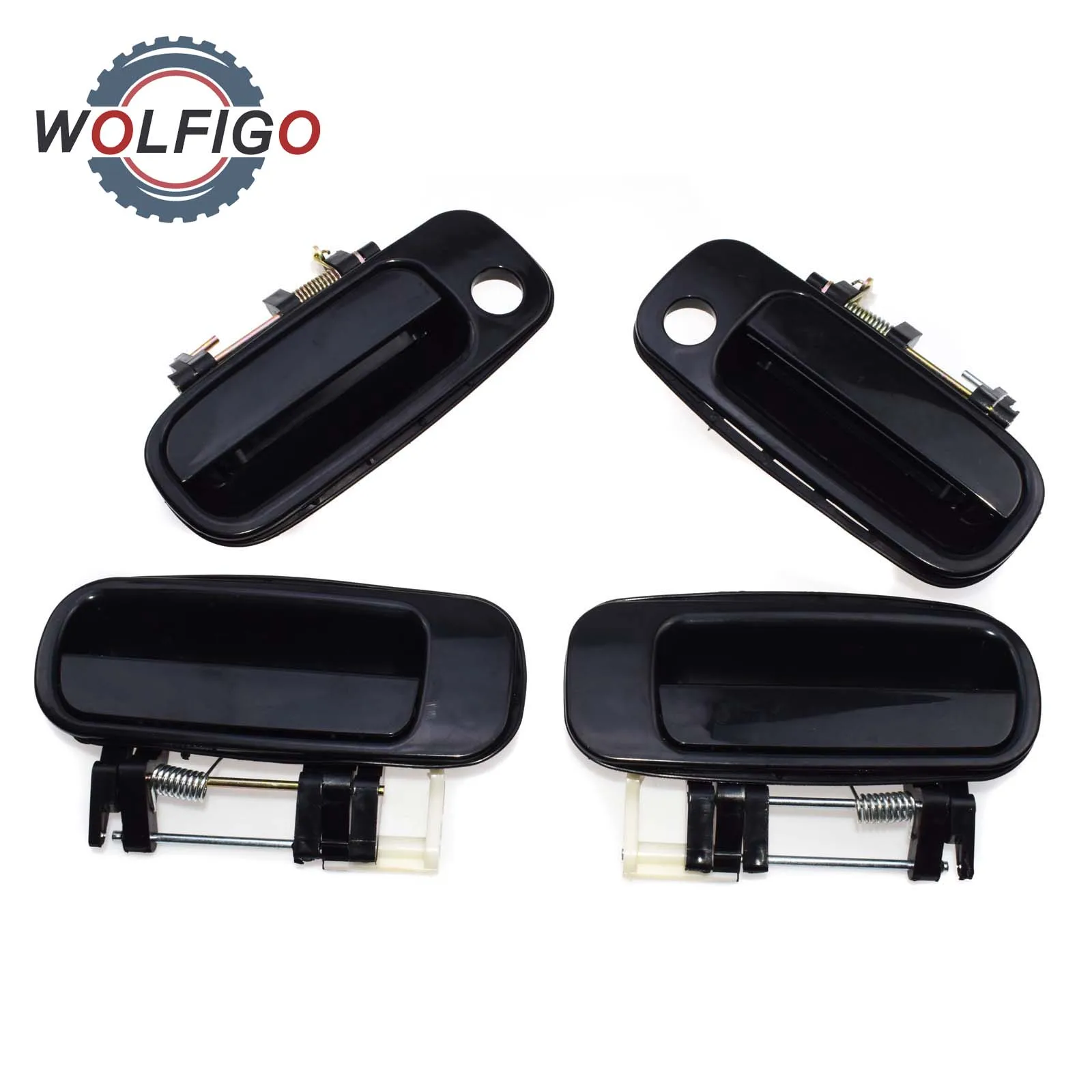 WOLFIGO набор из 4 предметов черная наружная дверная ручка для Toyota Camry 69220 1996 33020 6921033010