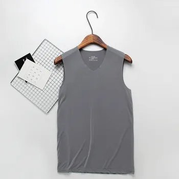 

Men's Undershirts Wide Shoulders Vest Seamless Breathable Sleeveless Fitness Running Bodybuilding Workout Shirts Plus Size L-3XL