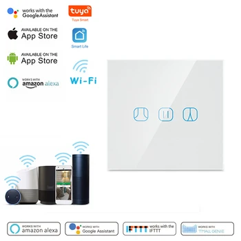 

Smarthome WiFi Curtain Switch For Roller Shutter Blind Motor Tuya Smart Life APP Timing Switch Via Google Home Alexa Voice