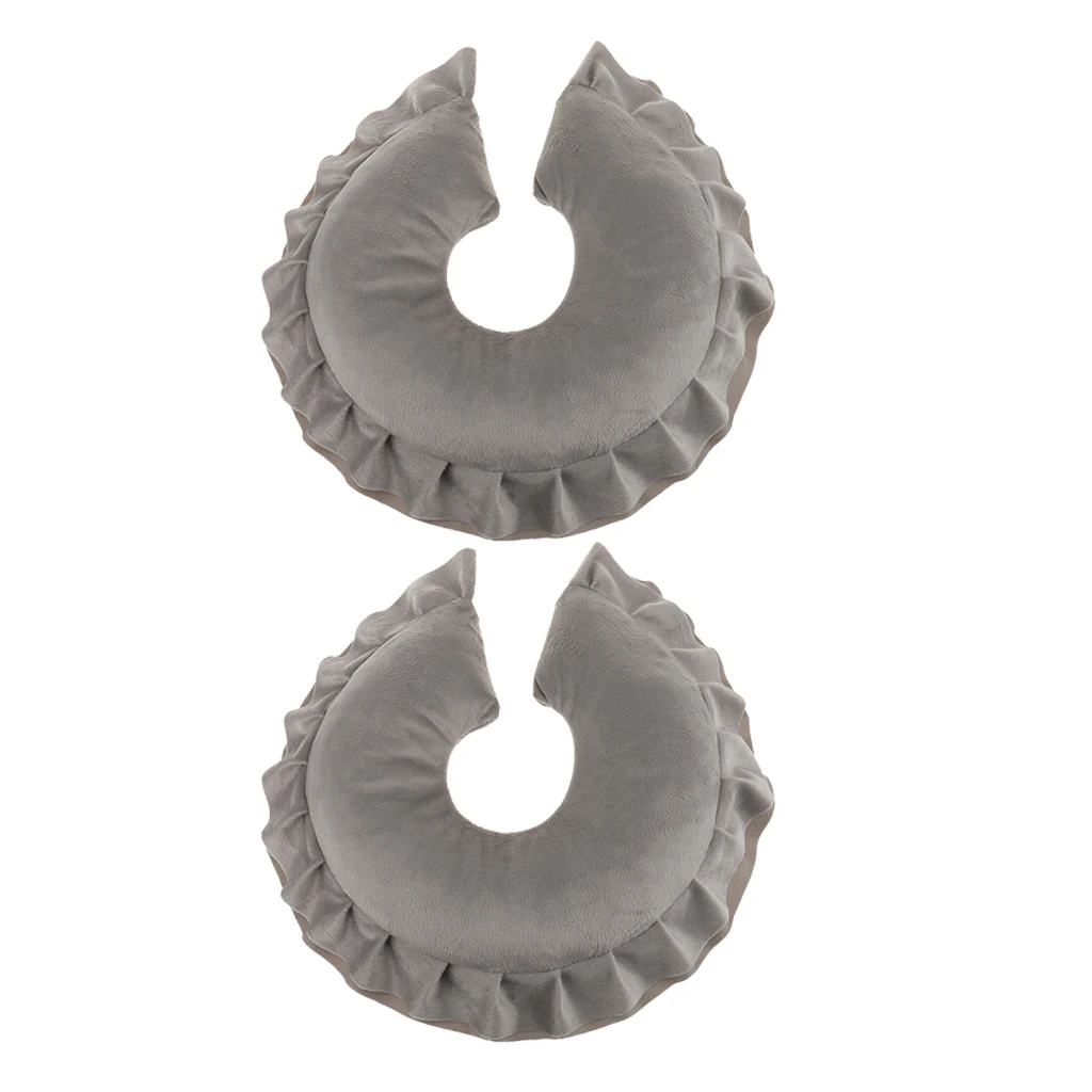 2Pcs Massage Face Cushion Pillow Headrest Perfect For Face Neck Head Rest Salon SPA Home Use