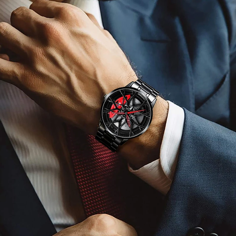 Modello 3D Spinning Car Rim Wheel Watch rotazione a 360 gradi orologio per  uomo orologi orologi da polso al quarzo Rim Hub wacyears nuovo di  zecca|Quartz Watches| - AliExpress