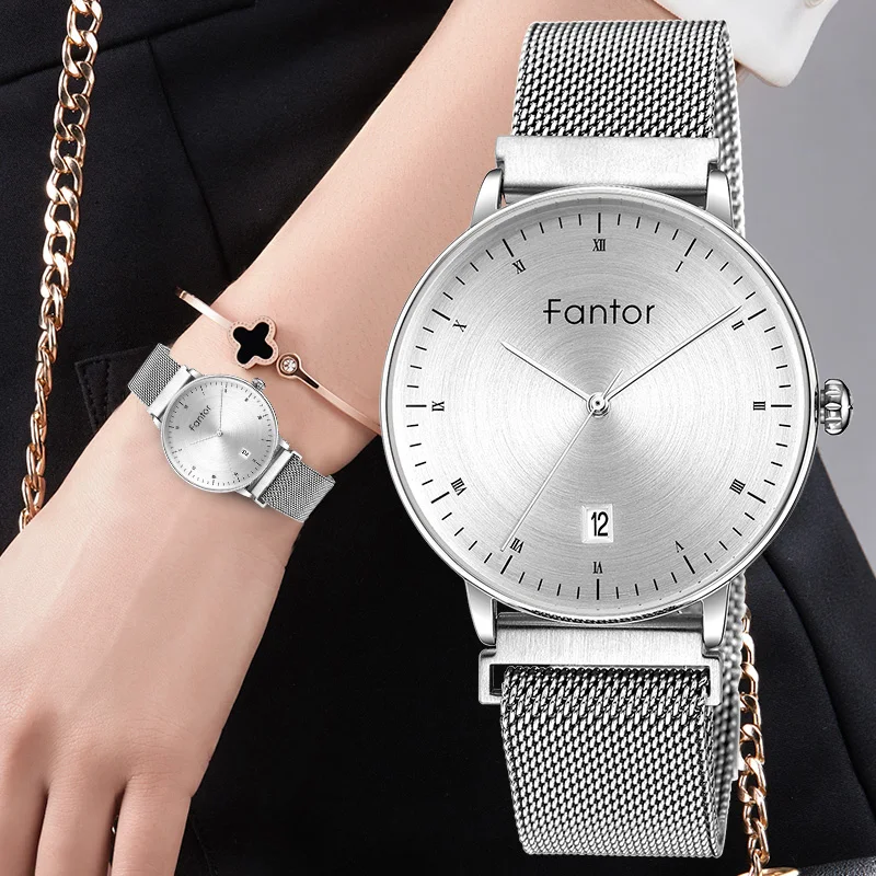 Cena Fantor elegancka dama magnetyczne zegarki damskie Top marka Wrist Watch kobieta wodoodporna siatka damska sukienka zegar relogio feminino