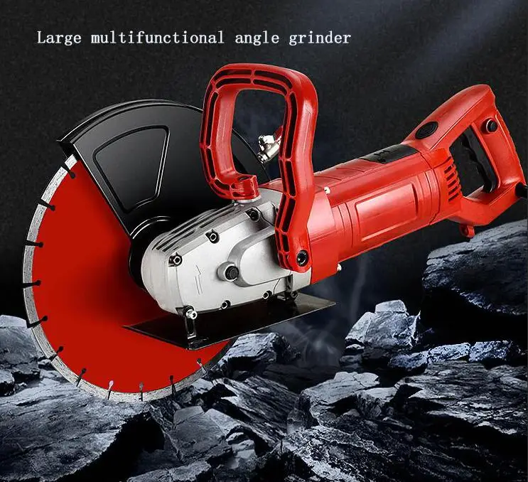 

105mm Grooving (or slotting) machine Large multifunctional angle grinder Concrete wall dust-free stone cutting machine