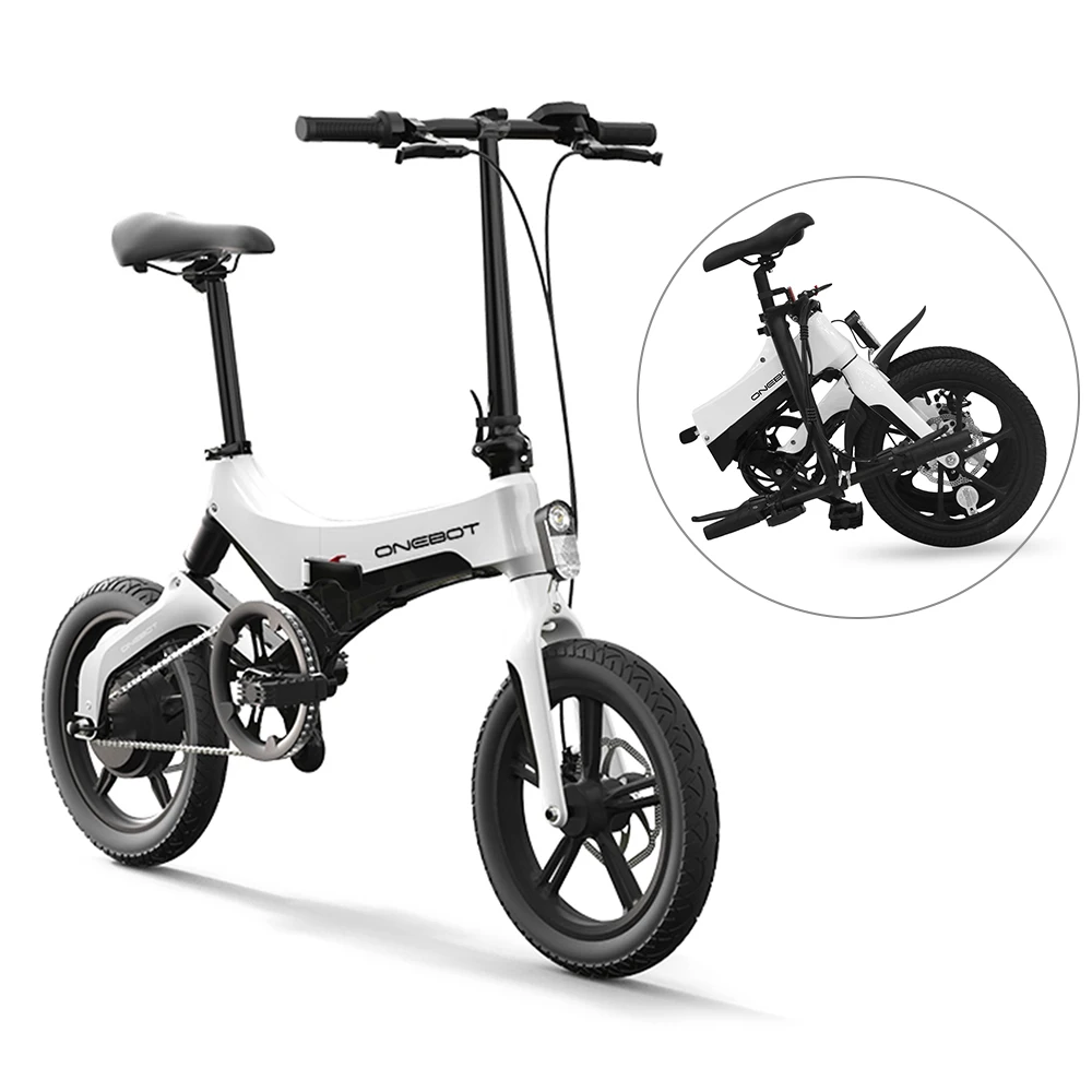 

16 Inch Folding Electric Bicycle Power Assist Moped Electric Bike E-Bike 250W Motor and Dual Disc Brake Folding electric bicycle