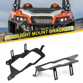 

Square Pod Light LED Light Cube/Work Headlight Mount Brackets for 2014-2019 Polaris RZR 900 1000 & TURBO RI