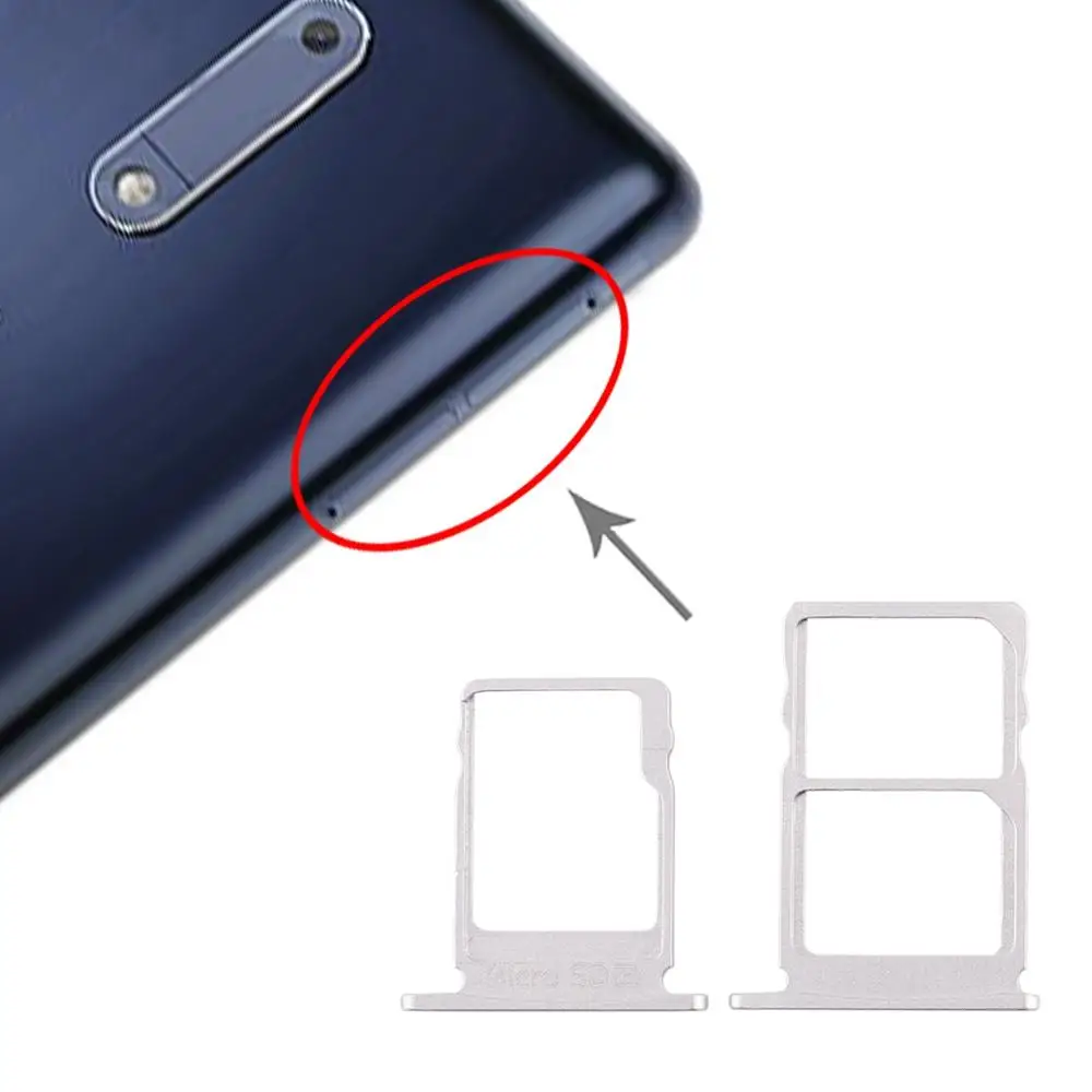Лоток для sim-карт+ лоток для карт памяти Micro SD для Nokia 5/N5 TA-1024 TA-1027 TA-1044 TA-1053 TA