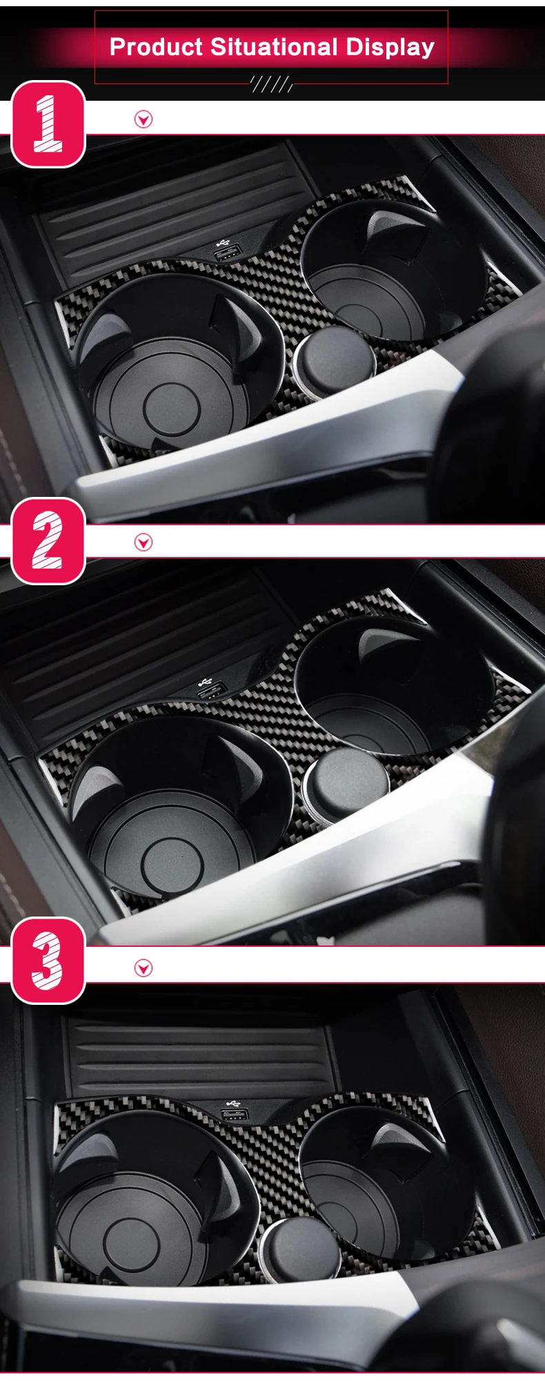 Для BMW 5 серии G30 внутренняя отделка углеродного волокна наклейки для автомобиля Coaster коврик для хранения отделка Чехлы аксессуары для укладки