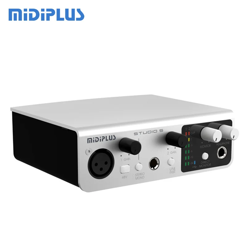 

MIDIPLUS STUDIO M/S/2/4 Sound Card USB Audio Interface