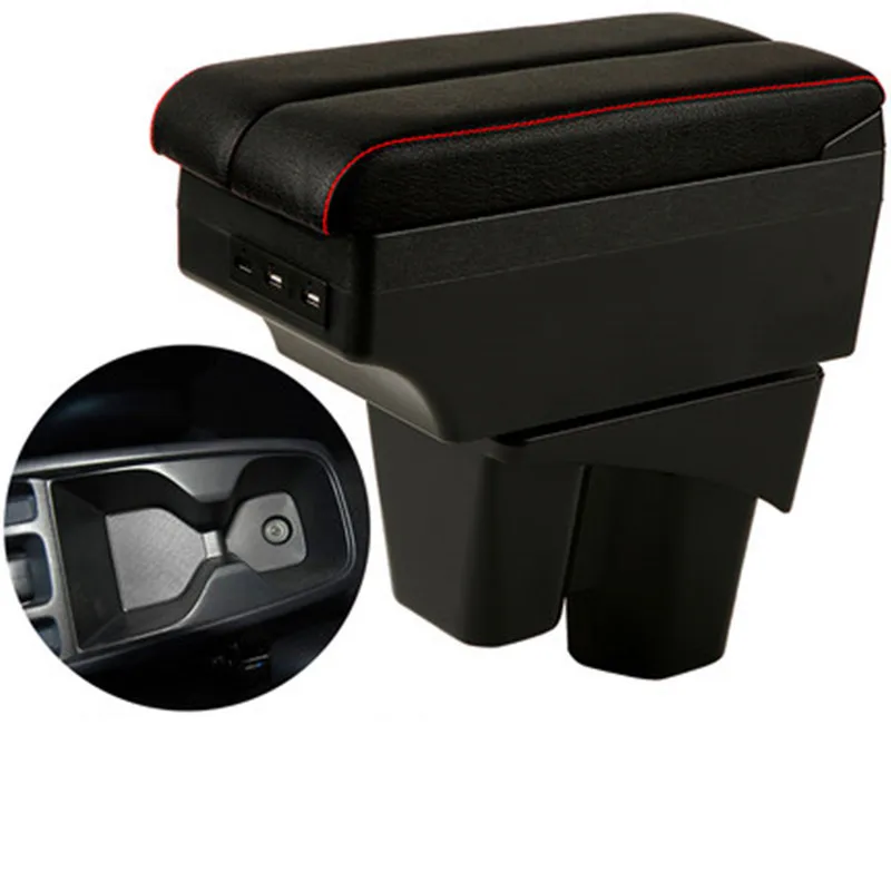For Honda New City Armrest Box Central Store Content Storage Box With