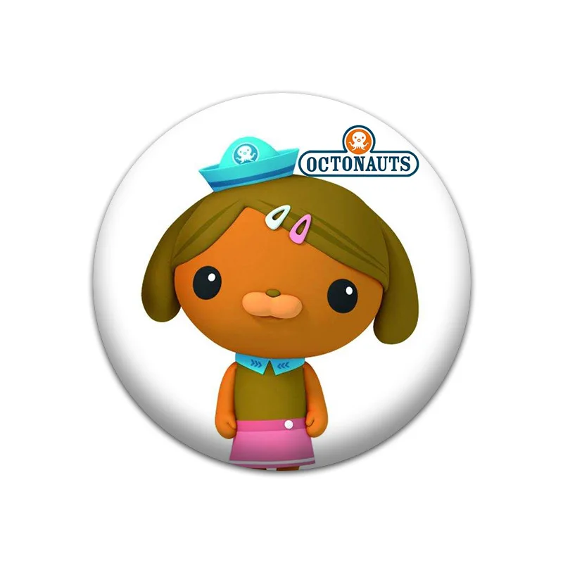 1145-05 1 шт. Octonauts круглые значки булавки круглые значки для шитья на футболке шляпа рюкзак Броши DIY аксессуары для детей подарок на вечеринку - Цвет: 1145-05