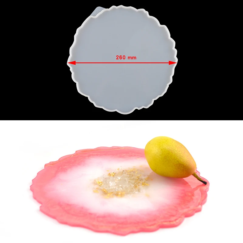Mixture Tea Fruit Resine Tray Mold Rolling Plateau Coaster Onderzetters Posavasos Silicone Molds For Epoxy Resin Art Craft