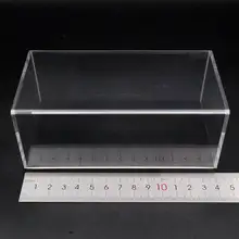 

Model Car Acrylic Case Display box Transparent Dustproof with Black Base 1/43 14cm