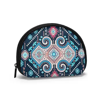 

Tribal Mexican Vintage Ethnic Pattern Classic Style Wallet Genuine Wallets Short Purse Card Holder Wallet Woman Fashion