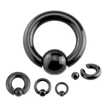 Черный цвет, нержавеющая сталь, вилка и туннель, ювелирные изделия для женщин, мужчин, Eazy, в плену, бусинки, ухо, нос, кольца, BCR, шпильки, пирсинг, ювелирные изделия для тела