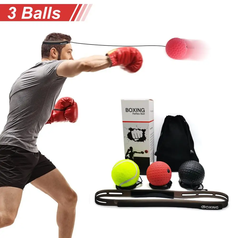 

Boxing Reflex Speed Punch Ball 3 Difficulty Boxer Raising Reaction Force Improve Speed Agility for Kids Adults Training Indoor