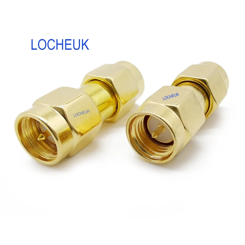 

RF Coaxial Coax Adapter SMA Male Plug to RP SMA Male Plug In Series Straight Connector for Audio FPV Antennas Radio Video Mobile