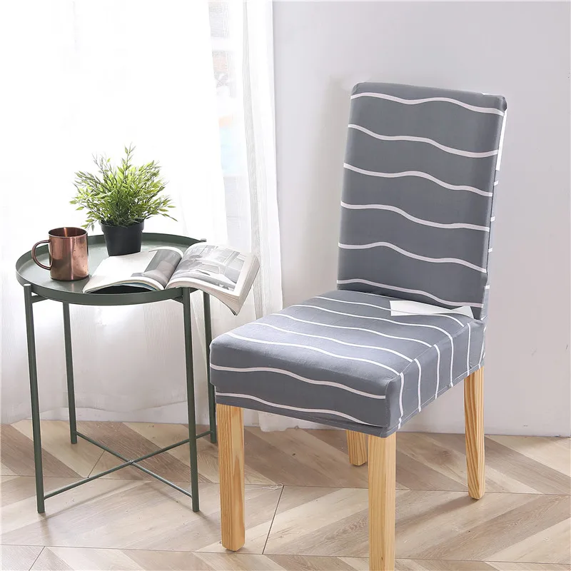 Чехлы для обеденных стульев для кухни, столовой, спандекс, эластичный чехол для украшения и защиты стула