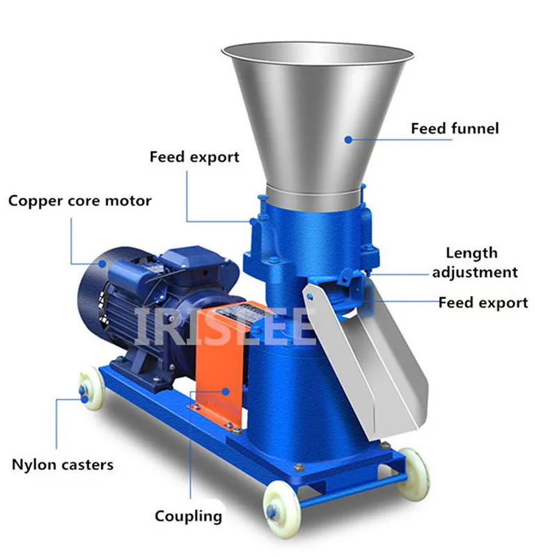 220V/ 380V Pellet Press Animal Feed Wood Mill Biomass Machine 4kw 150kg/h-200kg/h | Бытовая техника
