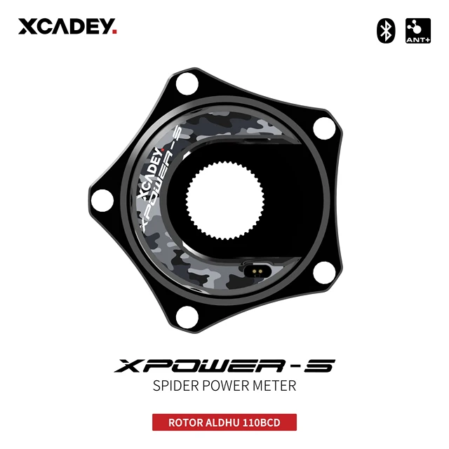 Xcadey-マウンテンバイク用のスパイダーパワーメーター,クランク 