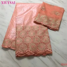 XIUYSAI африканская кружевная ткань дизайн Базен riche getzner ткань tissu Африканский Базен кружева с вышивкой и камнями SK49