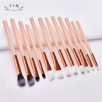 

12 makeup brush set makeup tools eye shadow brush eye brush beauty makeup tools girl cute little fresh easy makeup should not ha