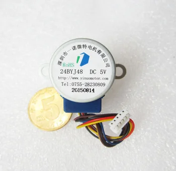 

24BYJ48 DC 5V stepper motor 4 phase 5 Line 5V For Air purifier Conditioning Refrigerators 10.5MM shaft