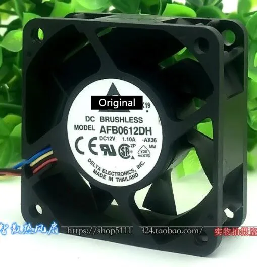 

Original new 100% working AFB0612DH 60*60*25MM 6025 6cm 60mm 12V 1.1A three-speed cooling fan