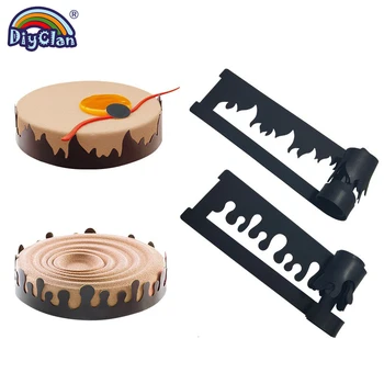 

Fire Milk Shape Silicone Cake Border Molds For Chocolate Cake Decoration Tools Silicone Painting Template Drawing Paint Stencil