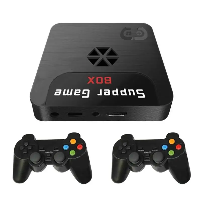 X5 Video Games Console Mini TV Box for PSP Built-in 9000+ Games For 3D Shooting Tekken Arcade PS Gaming With 2 Joystick Gamepad