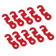 

10 Pieces Rope Tightener Camping Lock String Tensioner Adjustable Anti RED
