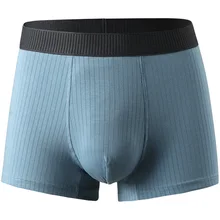 

Plus Size Men Underwear Soft Panties Mens Cotton Elastic Boxer Shorts Breathable Sexy Male U Bluge Pouch Loose Underpants Cueca