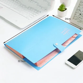 

Plastic Candy Color A4 File Folder Small Document Bags Expanding Wallet Bill Folders For Documents Fichario Escolar