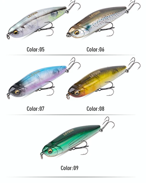 LEYDUN Z-Claw Floating Pencil Fishing Lures 100mm 20g Stickbait