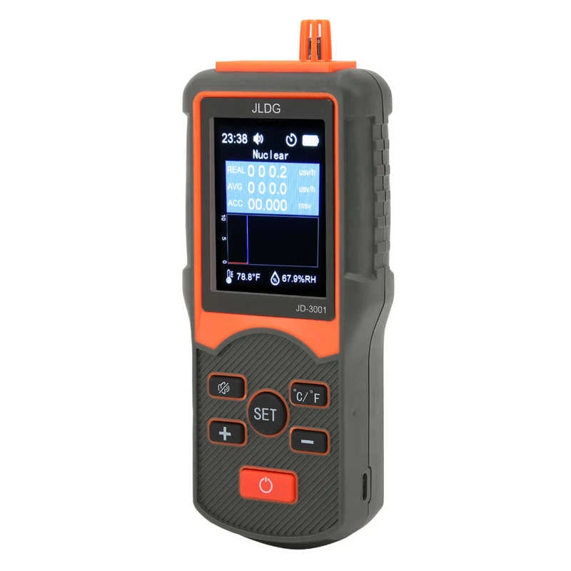 JD‑3001 Nuclear Radiation Detector Geiger Counter Contamination Monitor Outdoor Portable Dosimeter Electromagnetic Radiation Detector 