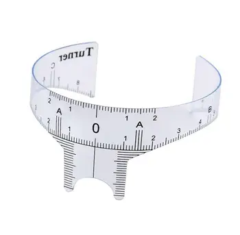 

1PC Reusable Semi Permanent Eyebrow Ruler Eye Brow Measure Tool Eyebrow Guide Ruler Microblading Calliper Makeup Stencil