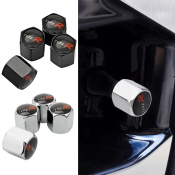 

For Type-R Logo tire valve caps valve cover For Honda Civic 2006 2011 Accord 7 Jacket Transalp CRV Fit Jazz NC750X Accessories