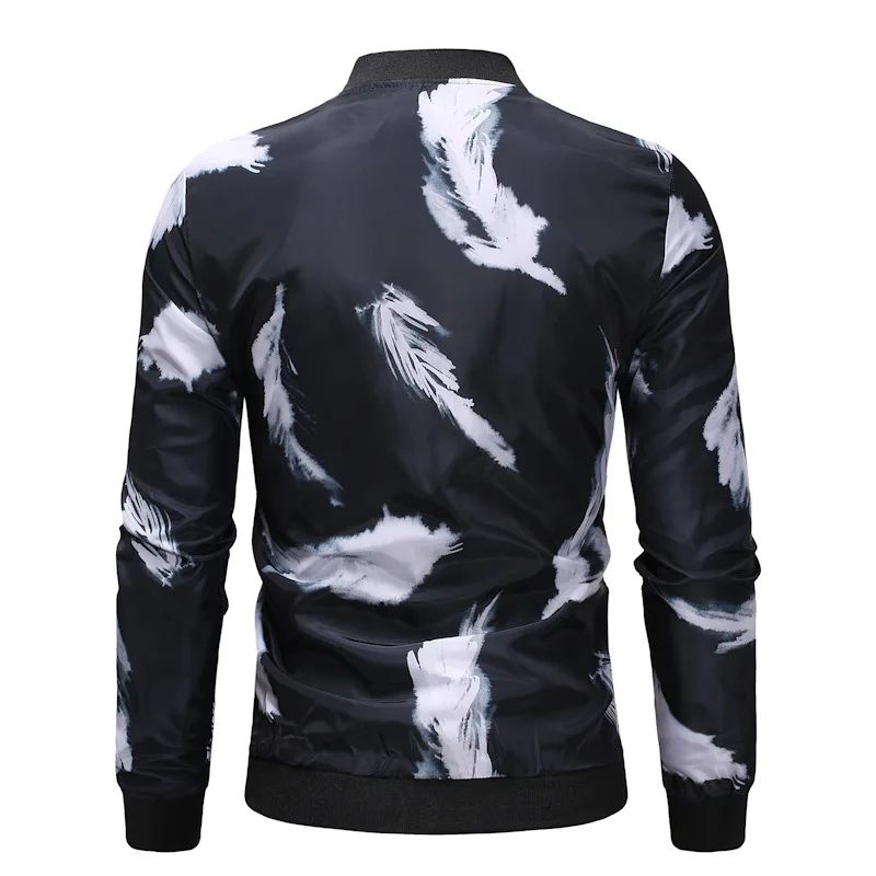AliExpress, осень и зима, стиль, мужская повседневная куртка с цветочным принтом, большие размеры, Мужское пальто Ja007