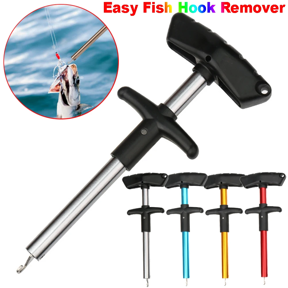 

Fishing Lure Remover T-type hook remover Aluminum Tube Hook Detacher Portable Fish Hook Out Extractor Fishing Tools