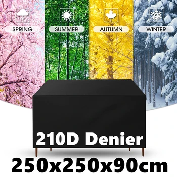 

Square Table Chair Cover Outdoor Furniture Covers For Sofa Dust Wind Snow Sun Garden Protective Case 250x250x90cm