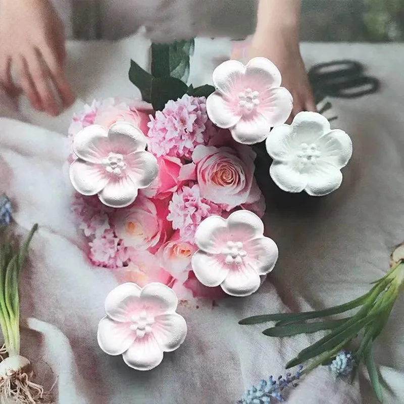 Sugarcraft Sakura Cherry Blossom Flower силиконовые формы для украшения торта инструменты силиконовые помадные формы для торта Chocoe формы A1426