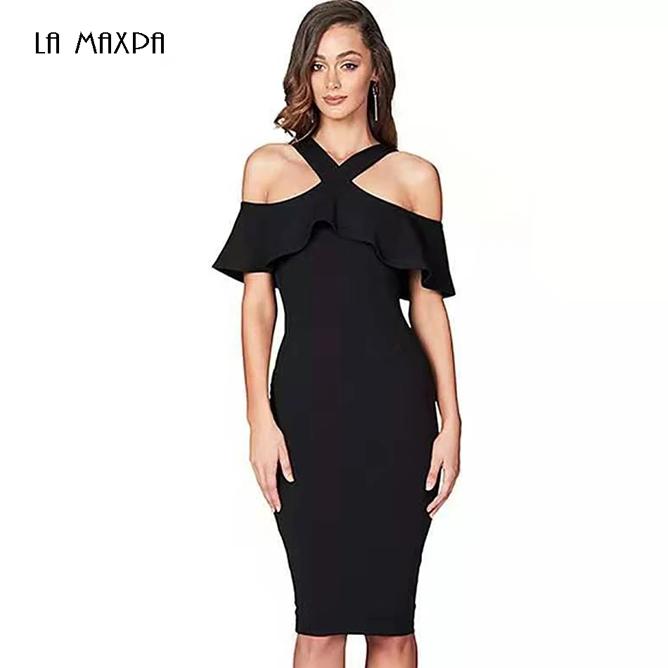 2021 Новое Женское платье без рукавов бретелек сексуальное облегающее с оборками