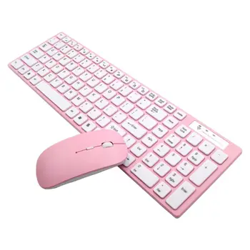 

Universal Silent Ultra-thin 2.4G Wireless Keyboard and Mouse Set for Laptop PC Computer