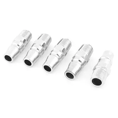 

5 Pcs Pneumatic Fitting 1/4PT Male Thread Air Coupler Quick Connector SM20+PM20
