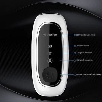 

LBER Fashion Personal Wearable Air Purifier Necklace Mini Portable Air Freshener Ionizer Negative Ion Generator